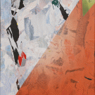 HENDRIK ZIMMER "Untitled", Mixed Media on Wood, 200 x 140 cm